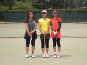 女子シングル１位・２位・３位