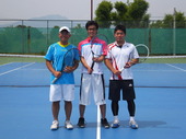 男子シングル１位・２位・３位
