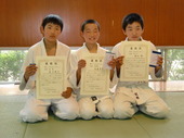 中学生男子Ａブロック　優勝　高田爽太　２位　石渡勇太　３位　都丸　駿