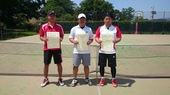 男子シングル１位・２位・３位