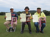 第３位/三寄幸二・優勝/松井孝雄・準優勝/坂田勝男